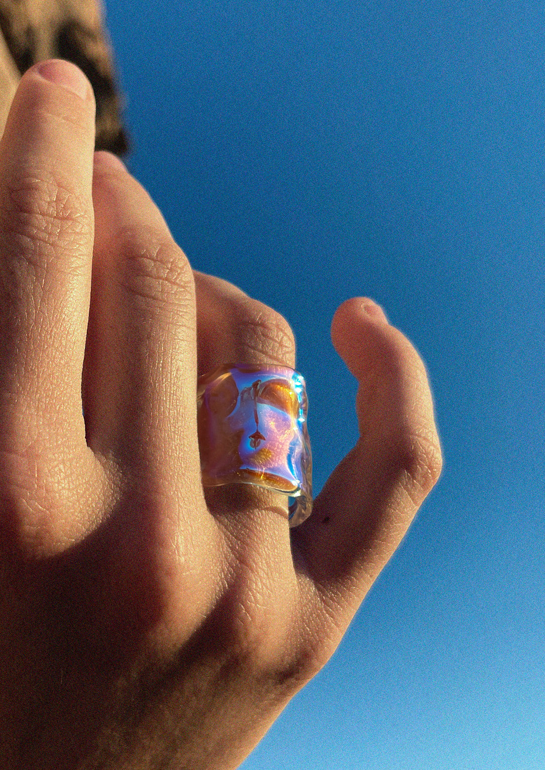 ENIGMA RIVER GLASS RING