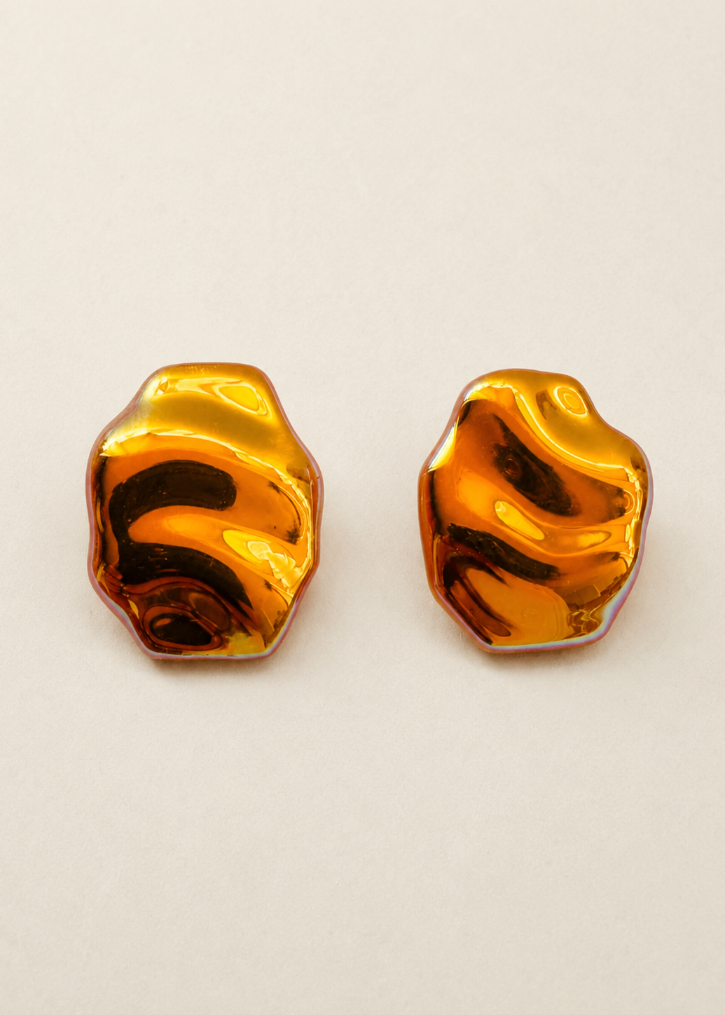 ENIGMA ORANGE SUNSET GLASS EARRINGS