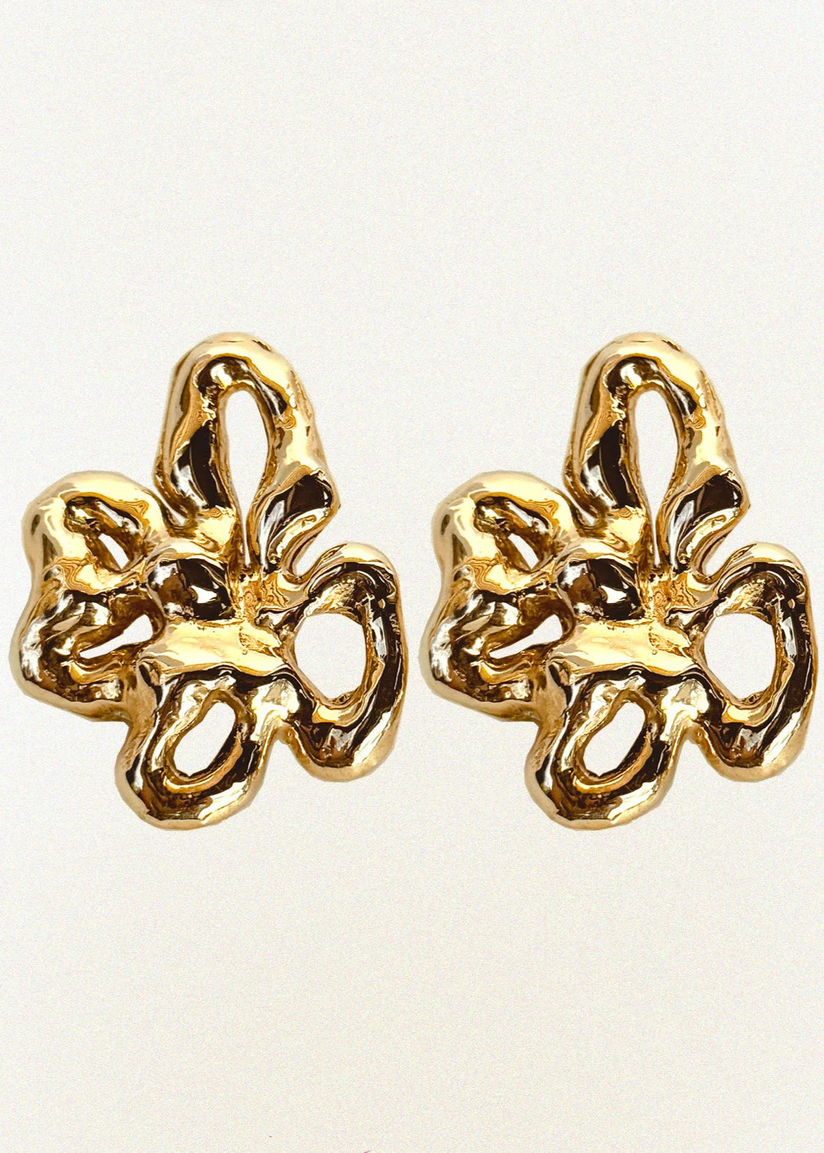 Statement flower earrings by Julie Thevenot jewelry